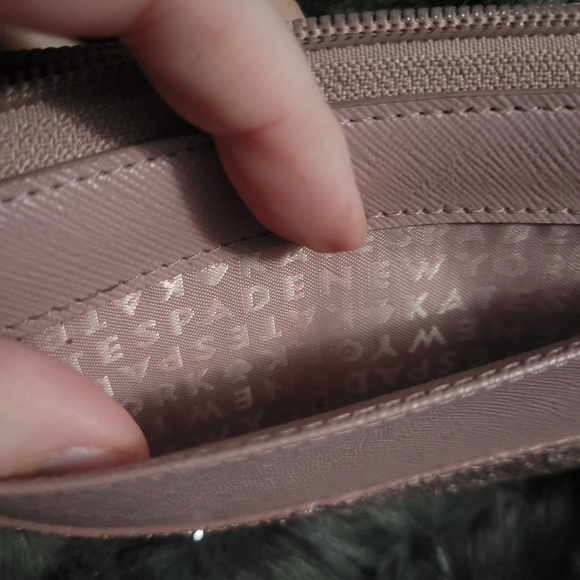 Kate Spade full zip Pink Glitter Wallet - Picture 5 of 16